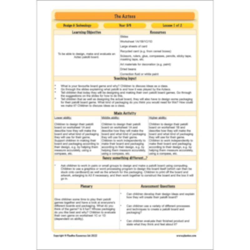 Aztecs Topic Enrichment Pack - Image 25