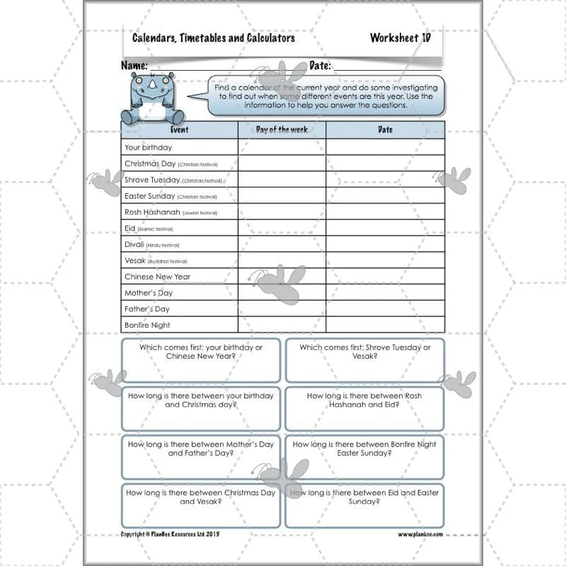 Calendars, Timetables and Calculators - Image 15