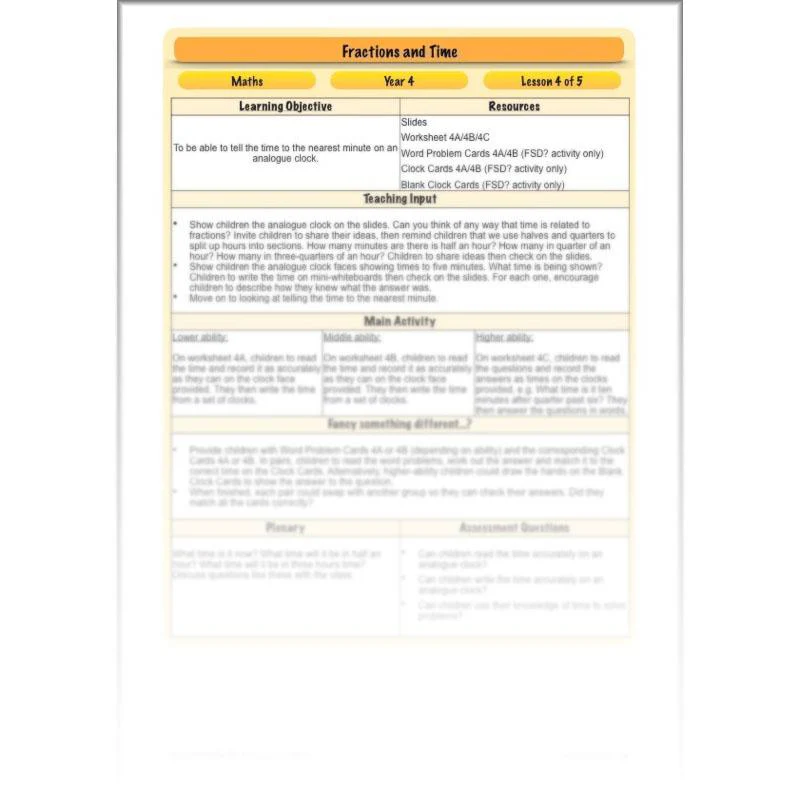 Fractions and Time - Image 26