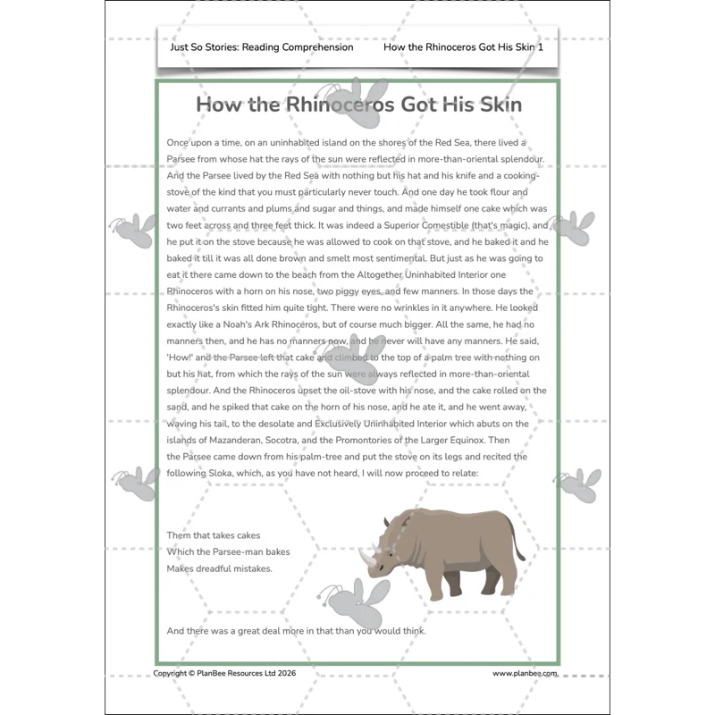 Just So Stories: Reading Comprehension - Image 40