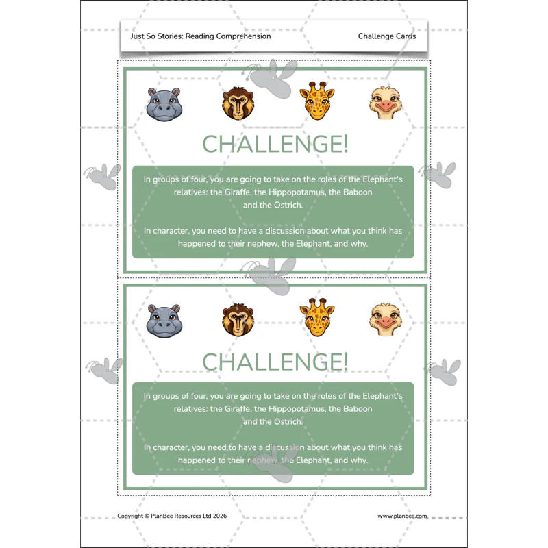 Just So Stories: Reading Comprehension - Image 49