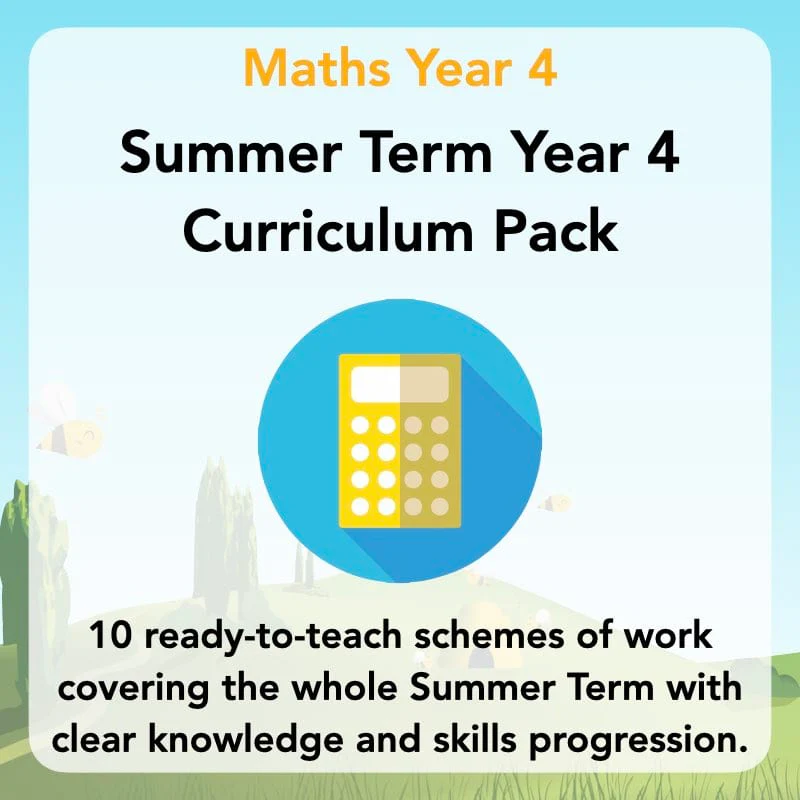 Maths Summer Term Year 4 Curriculum Pack