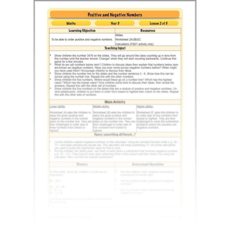 Positive and Negative Numbers - Image 21