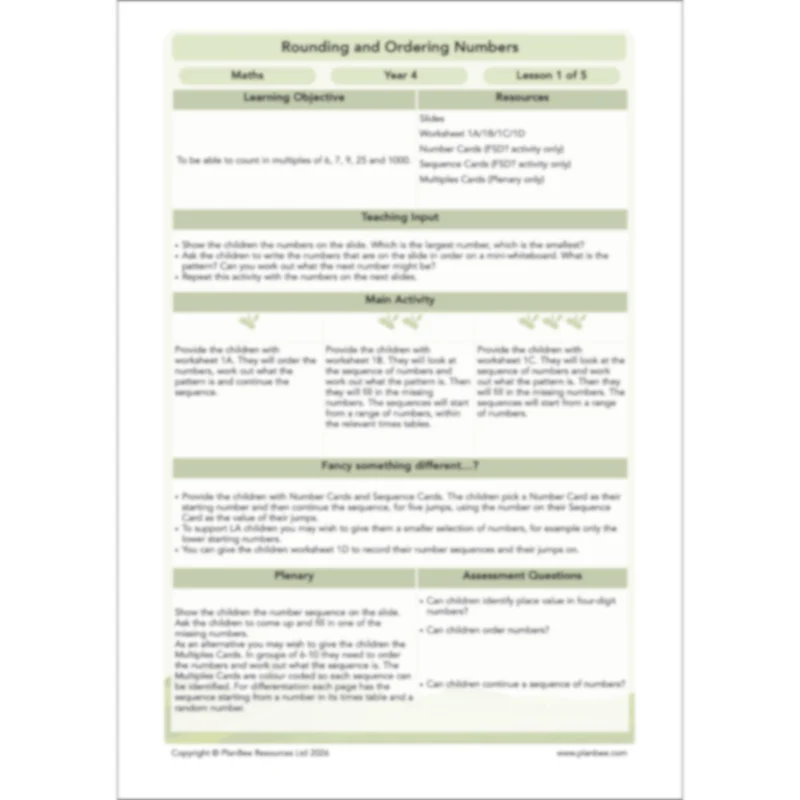 Rounding and Ordering Numbers - Image 27