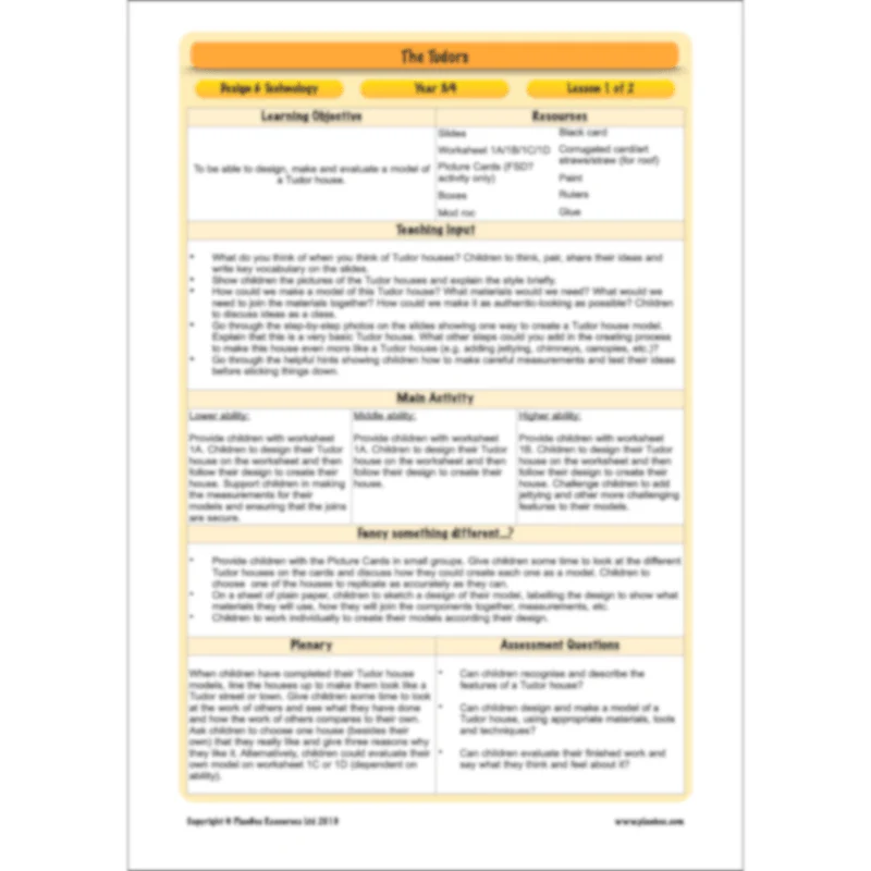 The Tudors Topic Enrichment Pack - Image 49
