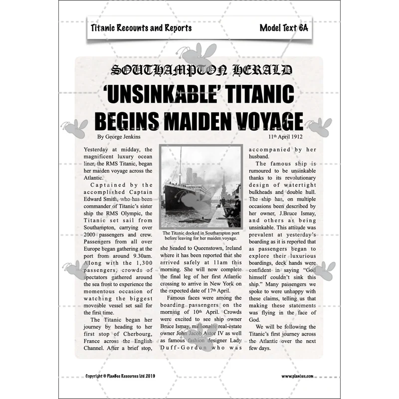 Titanic Recounts and Reports - Image 20